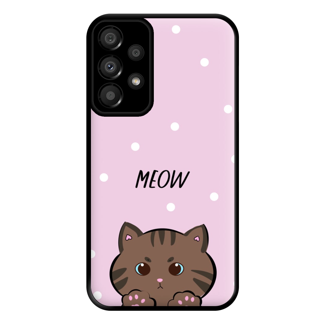 Meow Purple - Cats Phone Case for Galaxy A33