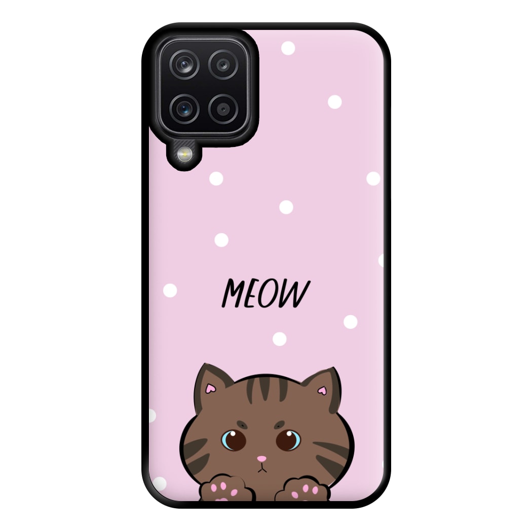 Meow Purple - Cats Phone Case for Galaxy A12