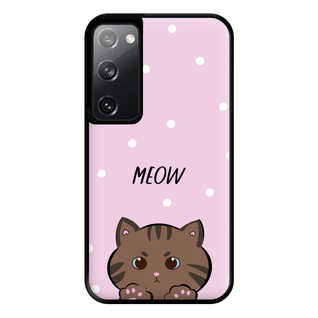 Meow Purple - Cats Phone Case for Galaxy S20