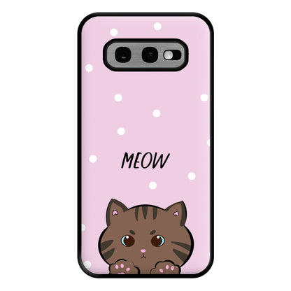 Meow Purple - Cats Phone Case for Galaxy S10e