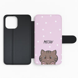 Meow Purple - Cats Flip Phone Case