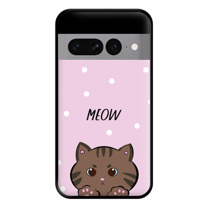 Meow Purple - Cats Phone Case for Google Pixel 7 Pro