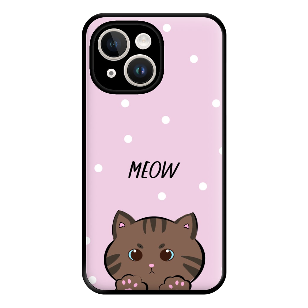 Meow Purple - Cats Phone Case for iPhone 14 Plus