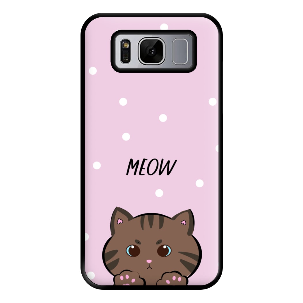 Meow Purple - Cats Phone Case for Galaxy S8 Plus