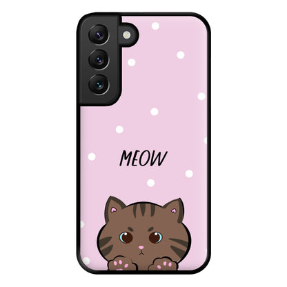 Meow Purple - Cats Phone Case for Galaxy S22 Plus