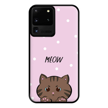 Meow Purple - Cats Phone Case for Galaxy S20 Ultra