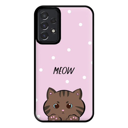 Meow Purple - Cats Phone Case for Galaxy A52 / A52s