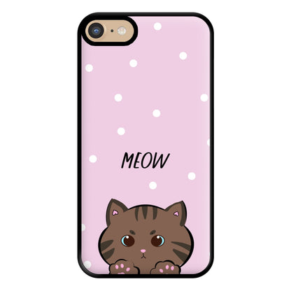 Meow Purple - Cats Phone Case for iPhone 6 / 7 / 8 / SE