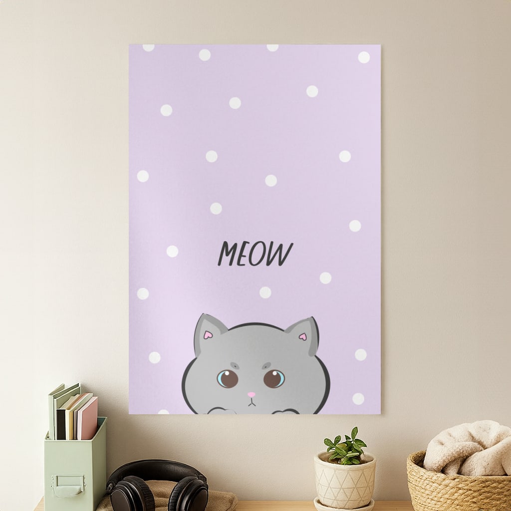 Grey Kitty - Cats Poster