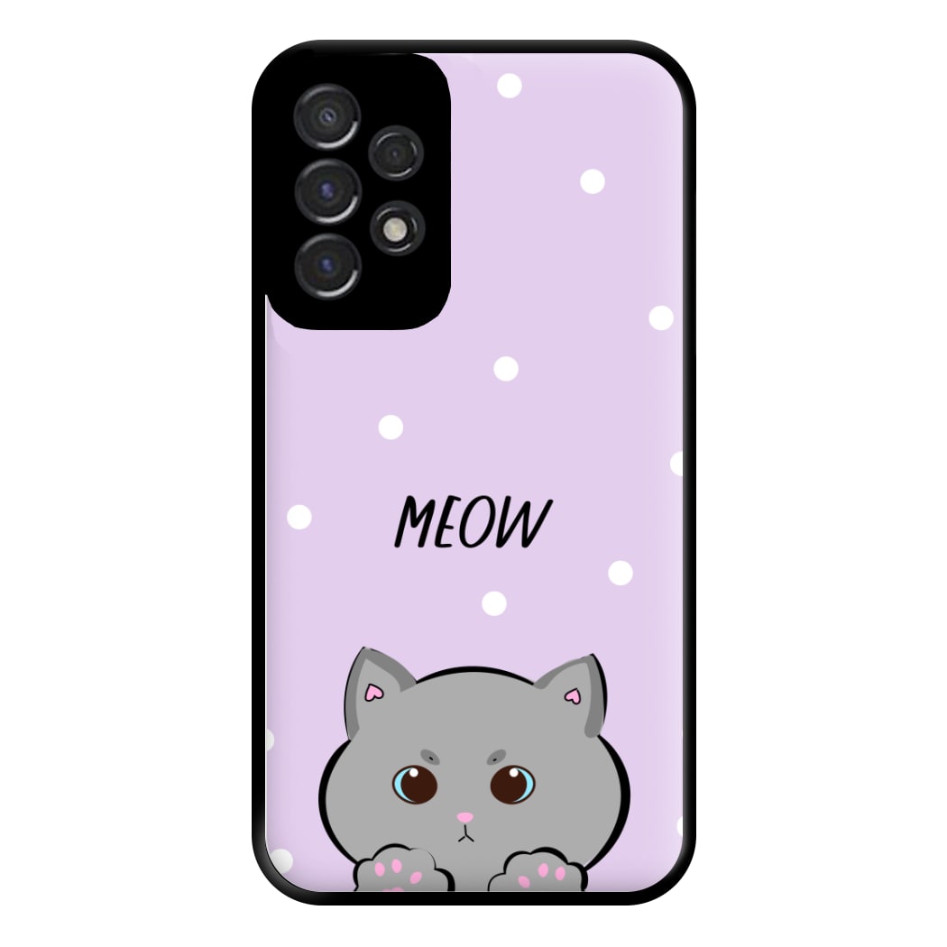 Grey Kitty - Cats Phone Case for Galaxy A53