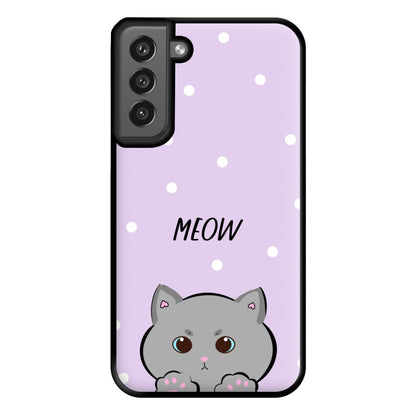 Grey Kitty - Cats Phone Case for Galaxy S21FE