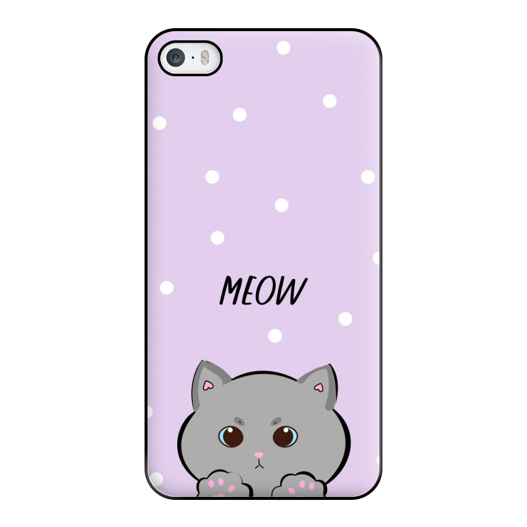 Grey Kitty - Cats Phone Case for iPhone 5 / 5s / SE 2016