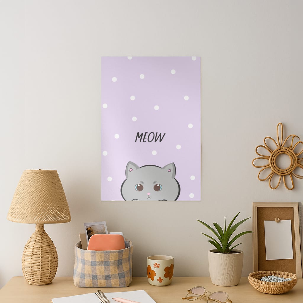 Grey Kitty - Cats Art Print