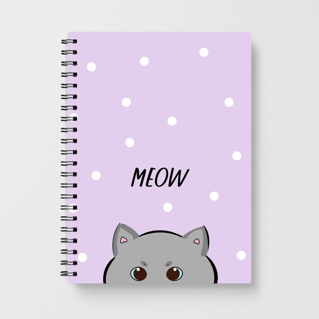 Grey Kitty - Cats Notebook