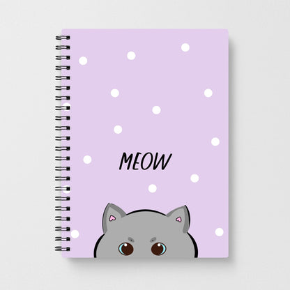 Grey Kitty - Cats Notebook