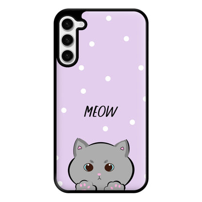 Grey Kitty - Cats Phone Case for Galaxy S23 Plus