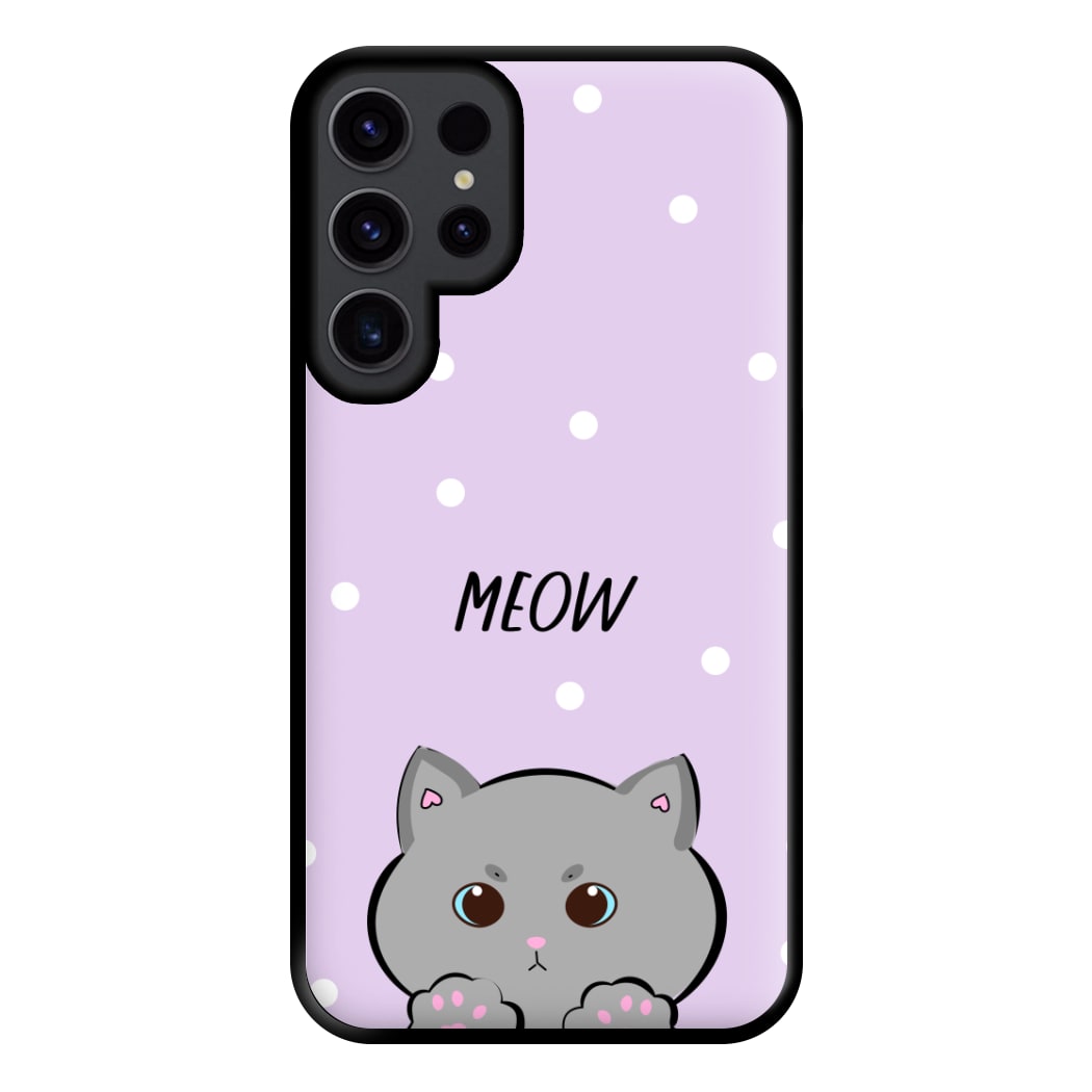 Grey Kitty - Cats Phone Case for Galaxy S23 Ultra