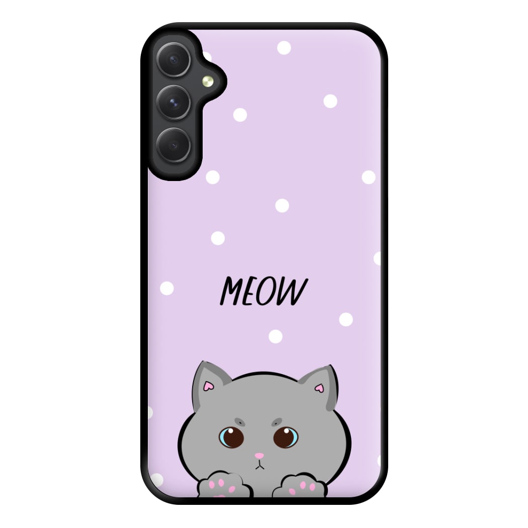 Grey Kitty - Cats Phone Case for Galaxy A54