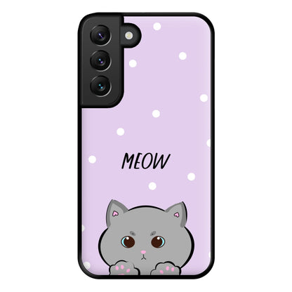 Grey Kitty - Cats Phone Case for Galaxy S22 Plus