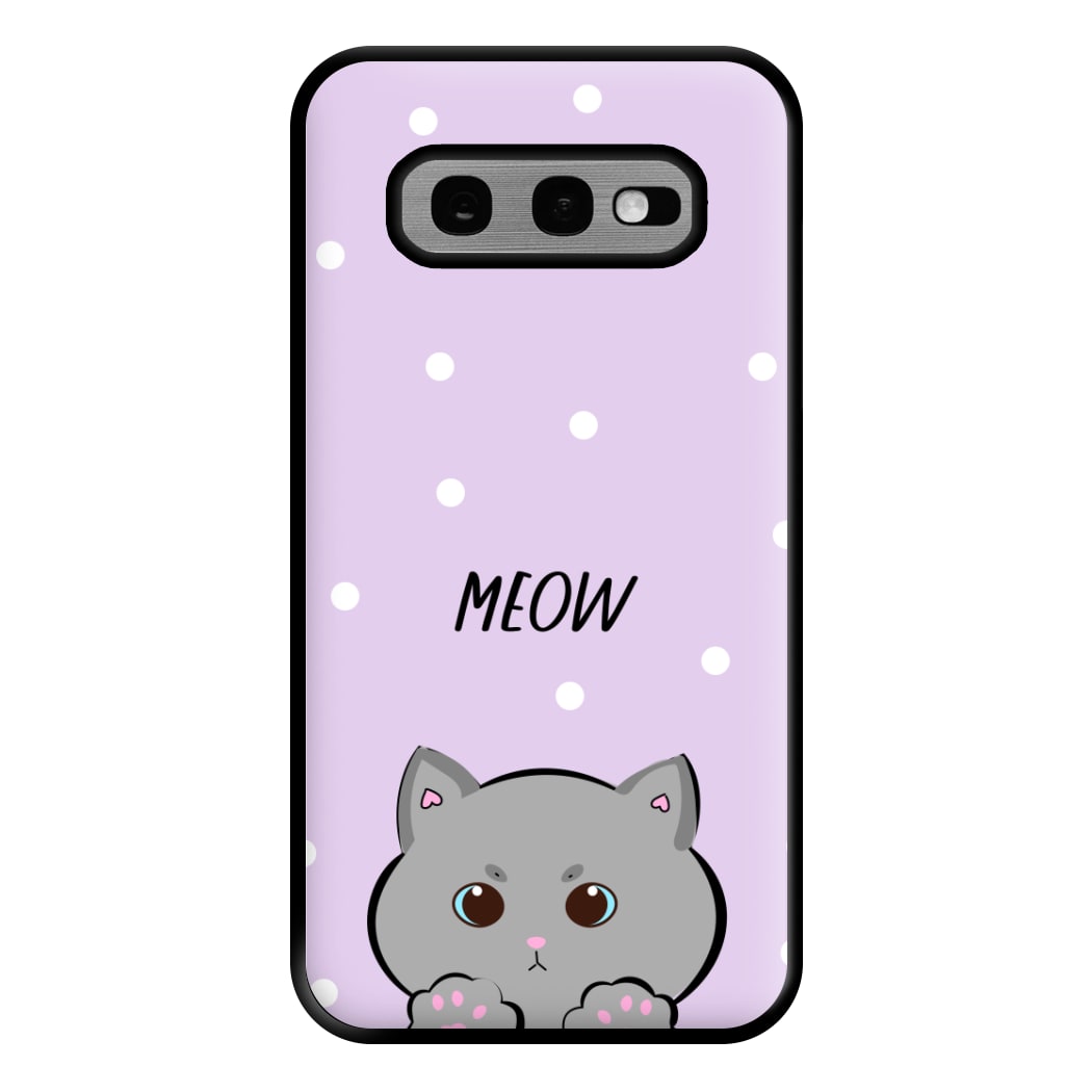 Grey Kitty - Cats Phone Case for Galaxy S10e