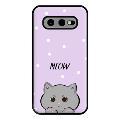 Grey Kitty - Cats Phone Case for Galaxy S10e