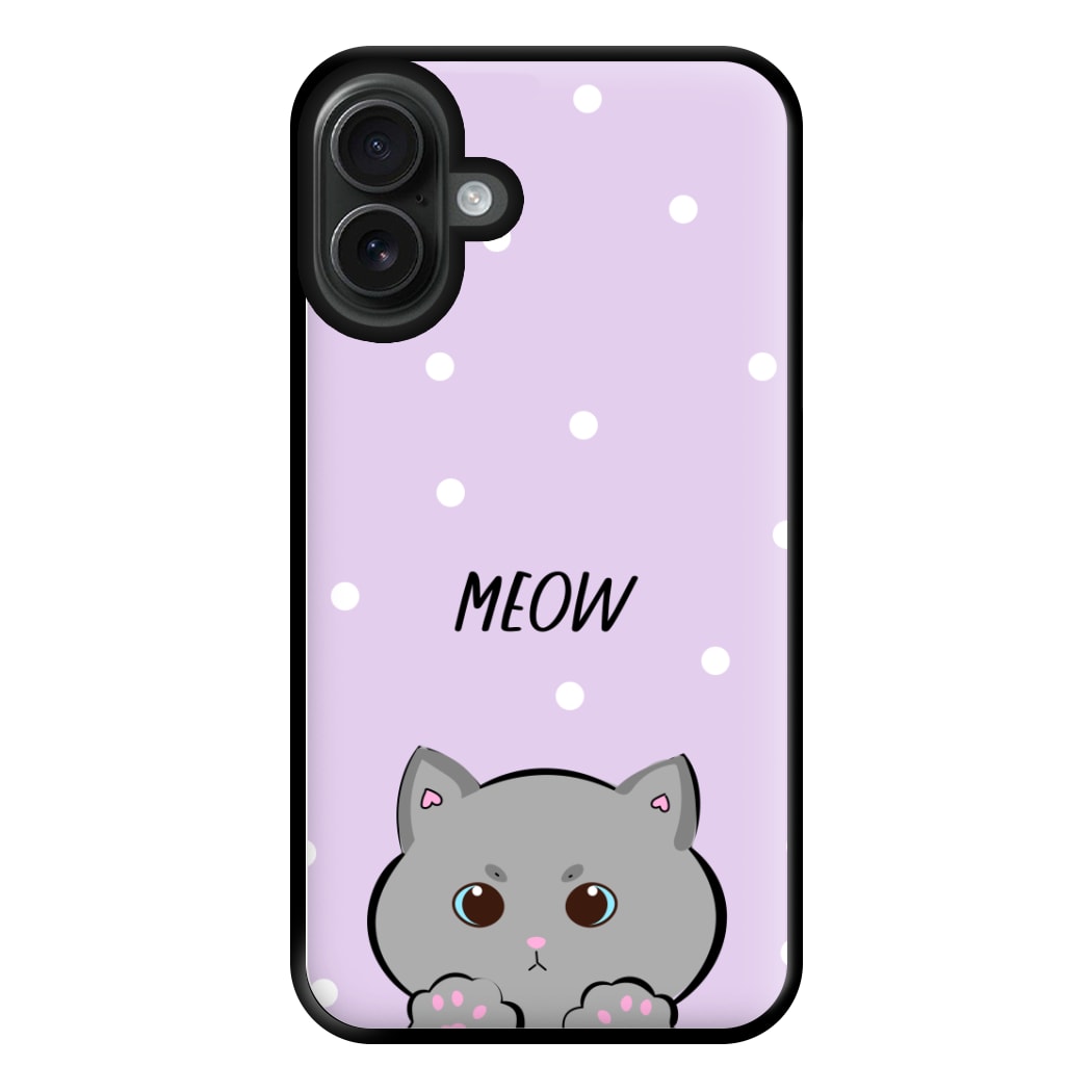 Grey Kitty - Cats Phone Case for iPhone 16 Plus