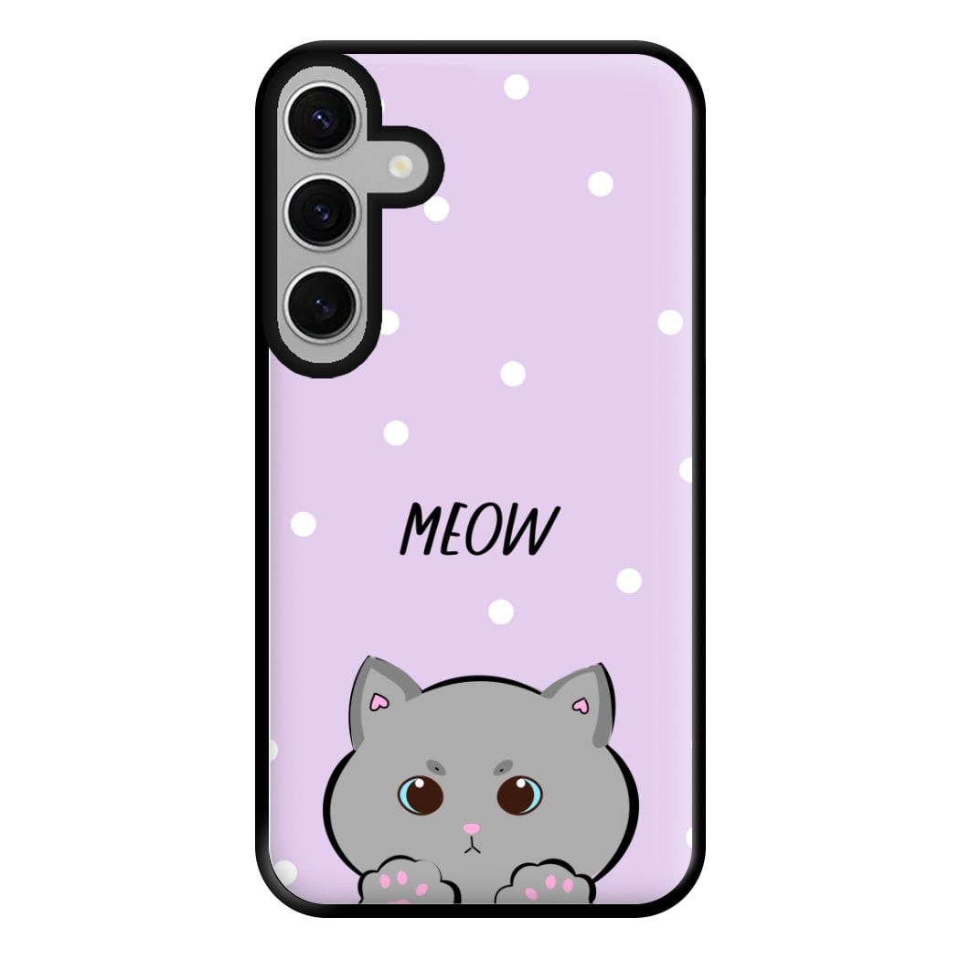 Grey Kitty - Cats Phone Case for Galaxy S24FE