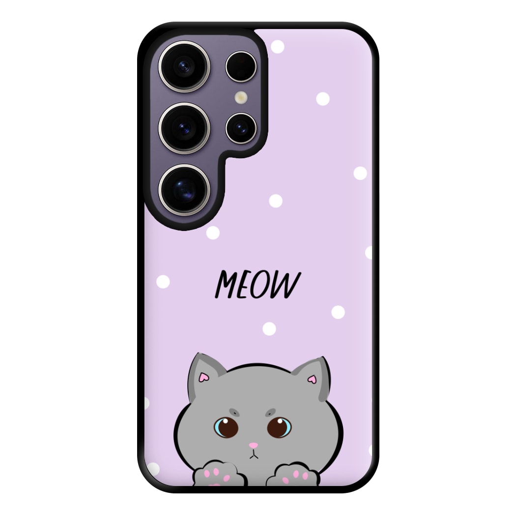 Grey Kitty - Cats Phone Case for Galaxy S25 Ultra