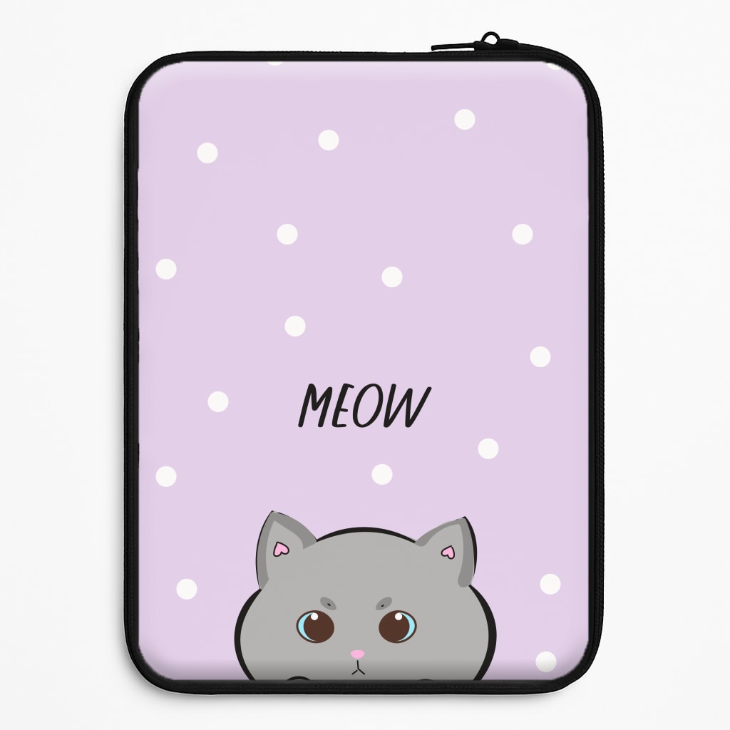 Grey Kitty - Cats Laptop Sleeve
