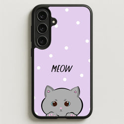 Grey Kitty - Cats Phone Case for Galaxy S25FE
