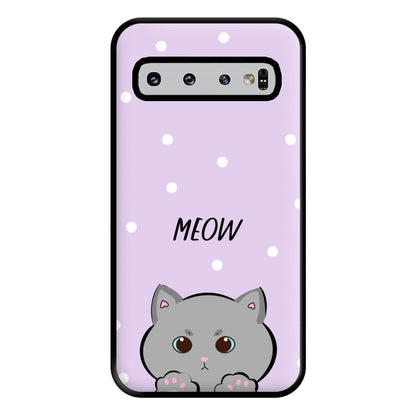 Grey Kitty - Cats Phone Case for Galaxy S10 Plus