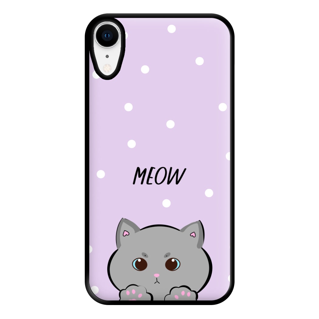 Grey Kitty - Cats Phone Case for iPhone XR