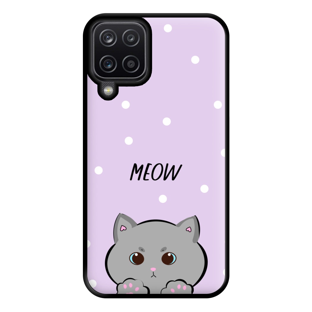 Grey Kitty - Cats Phone Case for Galaxy A12