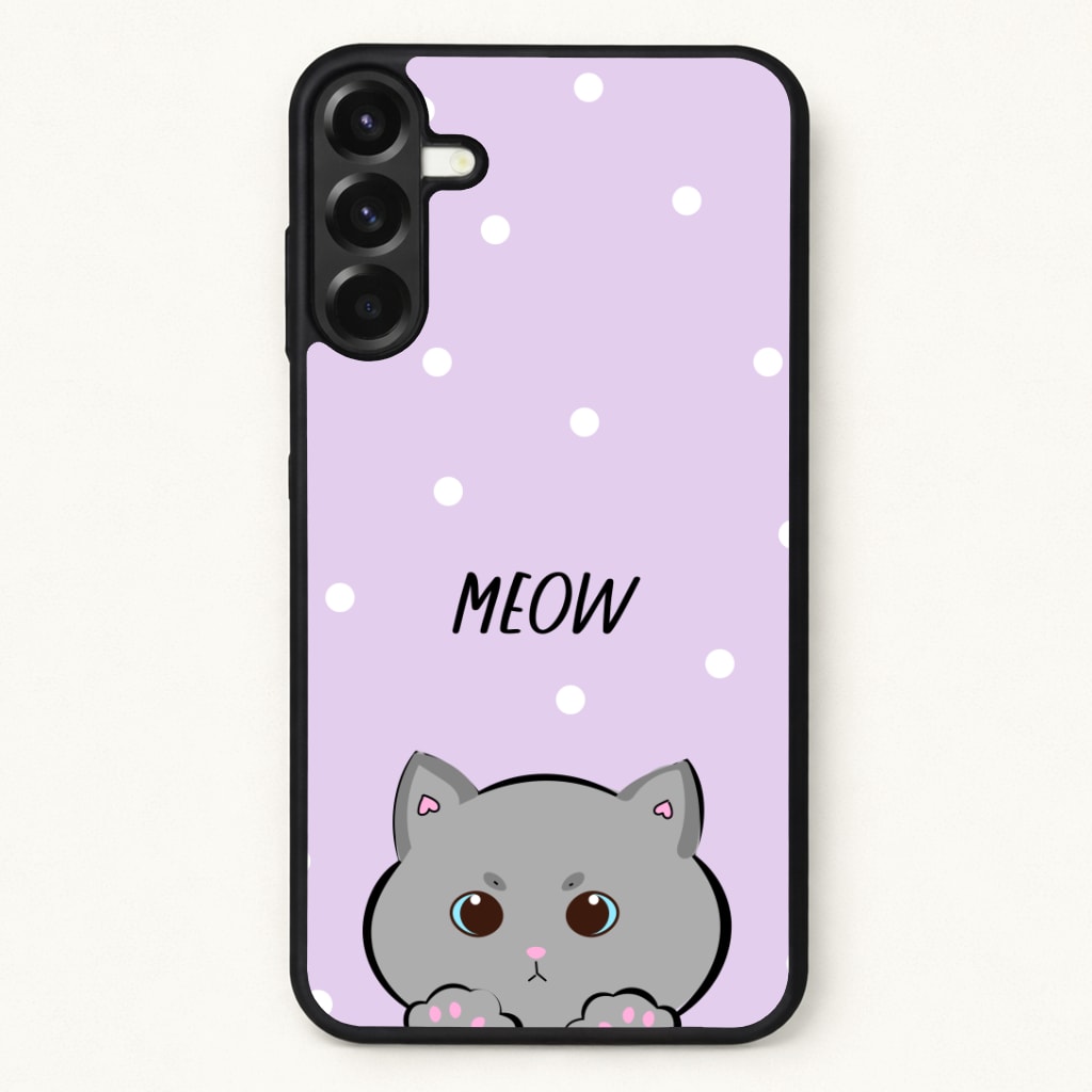 Grey Kitty - Cats Phone Case for Galaxy A57