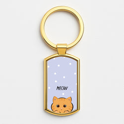 Ginger Cat - Cats Gold Keyring