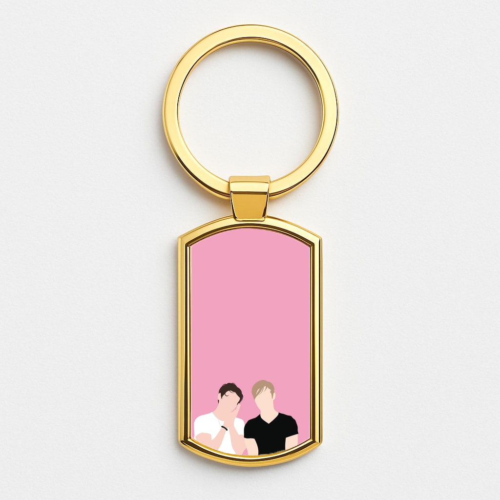 Selfie - S & C Gold Keyring