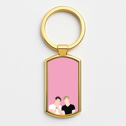 Selfie - S & C Gold Keyring