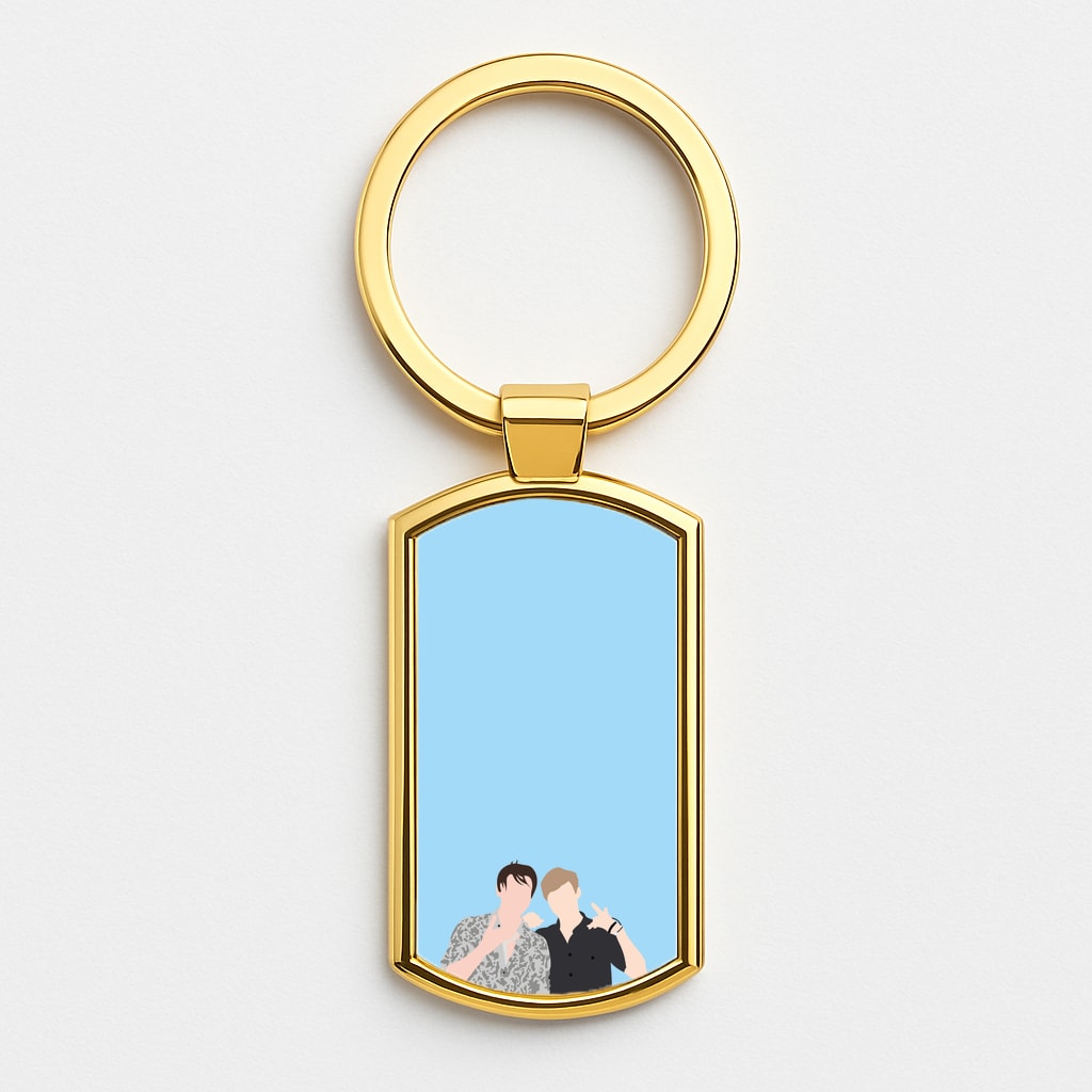 Pose - S & C Gold Keyring