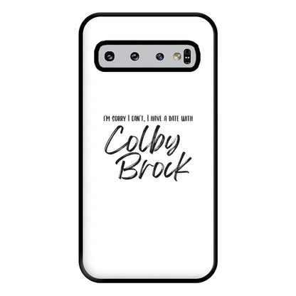 Date With Colby - S & C Phone Case for Galaxy S10 Plus