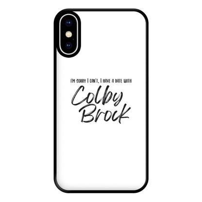 Date With Colby - S & C Phone Case for iPhone XS Max