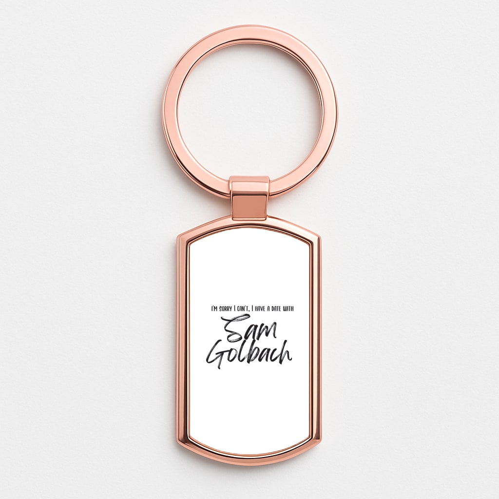 Date With Sam - S & C Rose Gold Keyring
