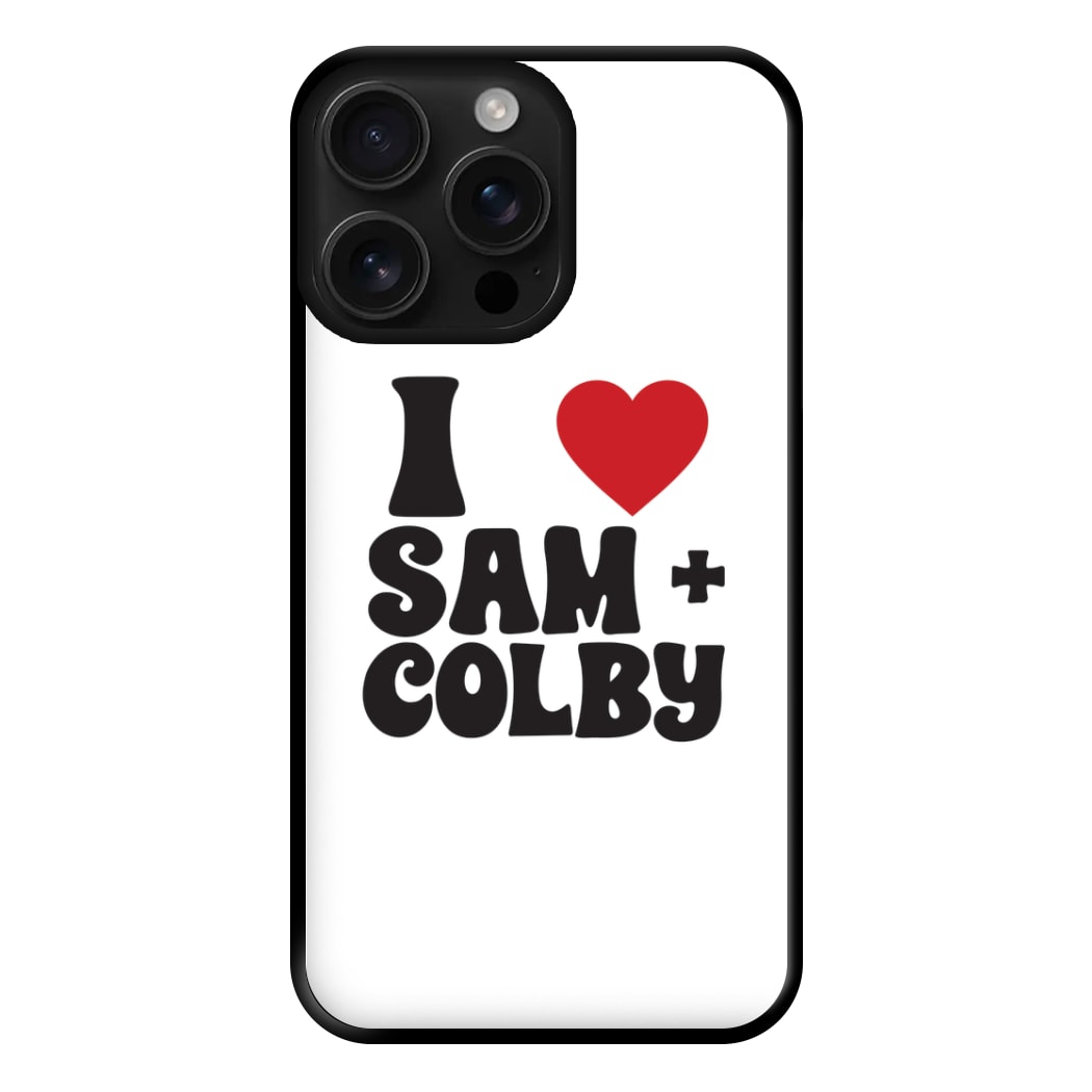 I Love S & C Phone Case