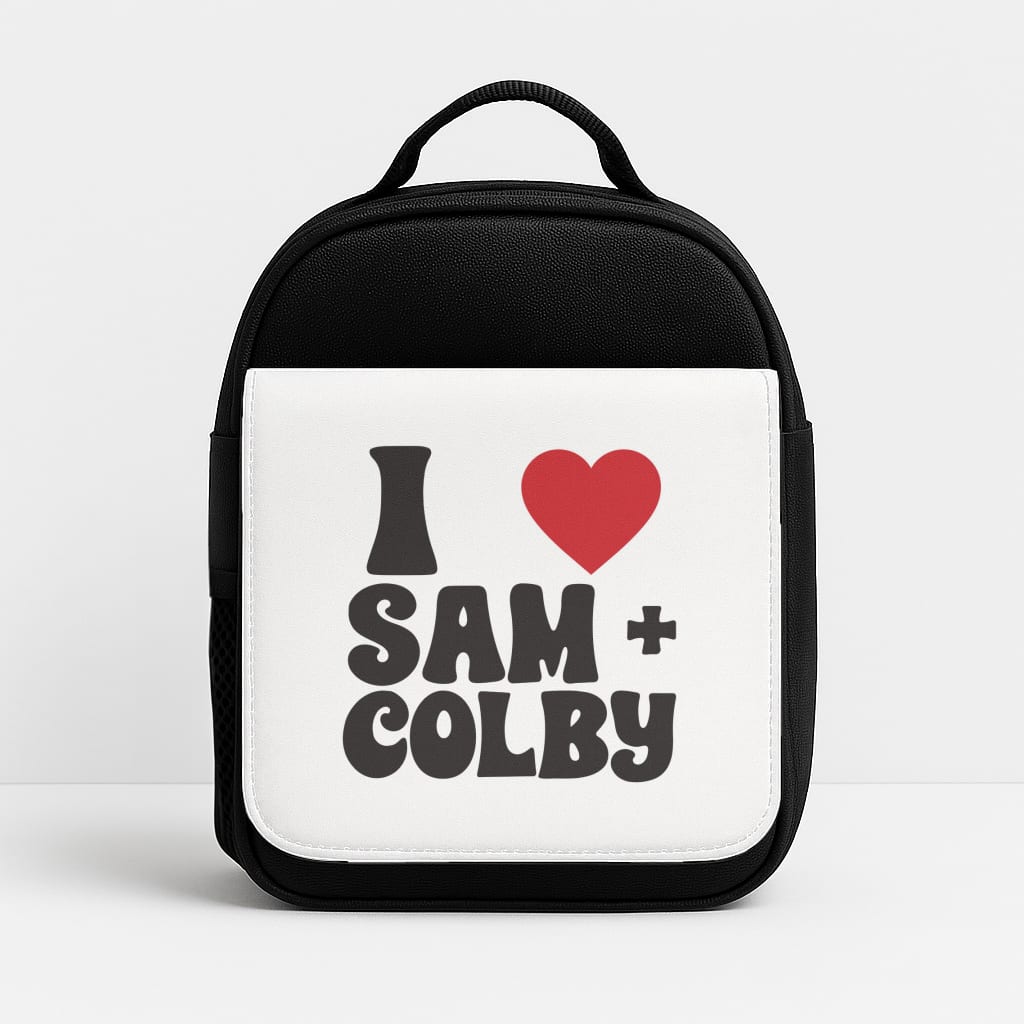 I Love S & C Insulated Lunchbox