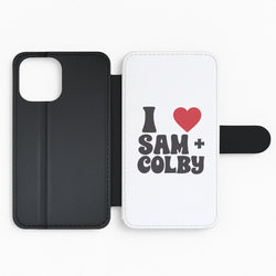 I Love S & C Flip Phone Case