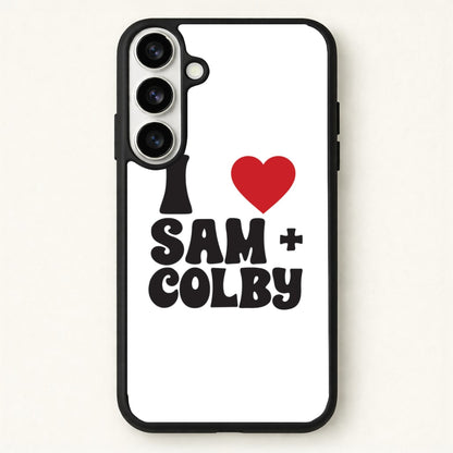 I Love S & C Phone Case for Galaxy S26 Plus