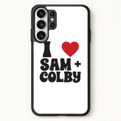 I Love S & C Phone Case for Galaxy S26 Ultra