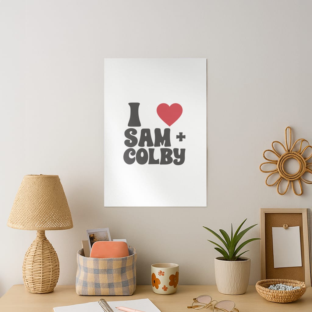 I Love S & C Art Print