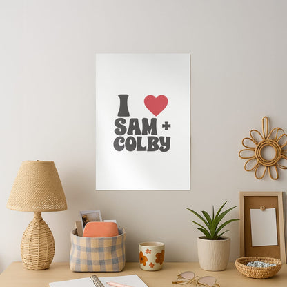 I Love S & C Art Print