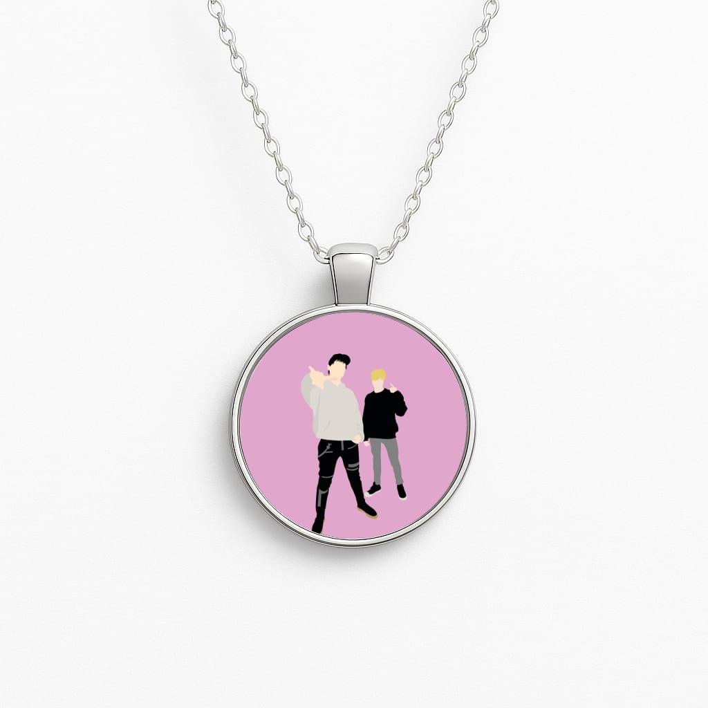 Standing - S & C Circle Necklace