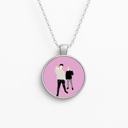 Standing - S & C Circle Necklace